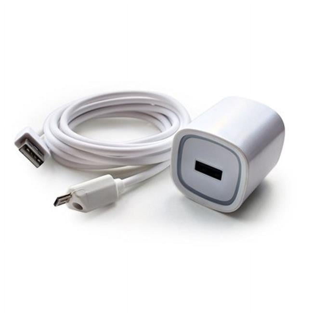 6 ft. 2.1A Rapid Wall Charger with Micro USB Cable, White