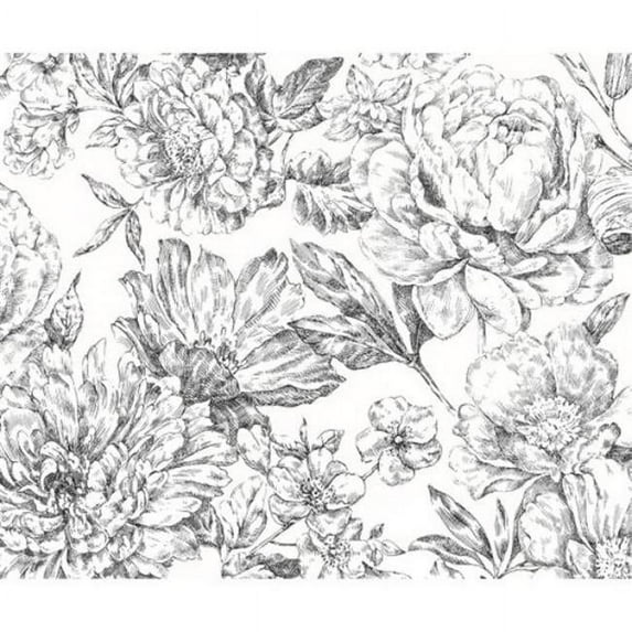 6 ft.-6 in. x 8 ft.-2 in. Flowerbed Wall Mural
