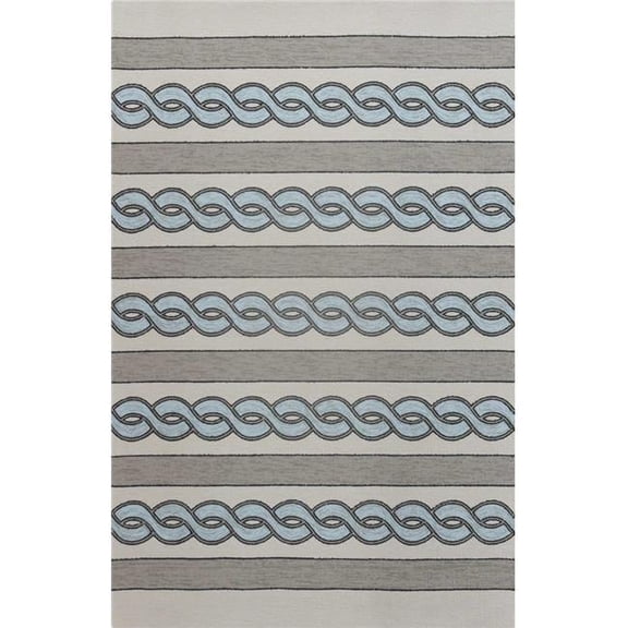 6 ft. 6 in. x 9 ft. 6 in. UV-Treated Polypropylene Ivory & Spa Area Rug