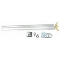 thumbnail image 1 of 6 ft Aluminum Flag Pole Kit Set With Eagle Topper Bracket Screws Rings (RAM), 1 of 6