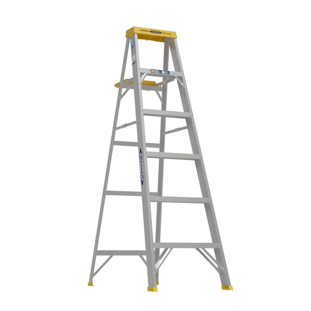 6 Ft Aluminum Step Ladder 10 Ft Reach Height With 250 Lb Load 6-ft-aluminum-step-ladder-10-ft-reach-height-with-250-lb-load