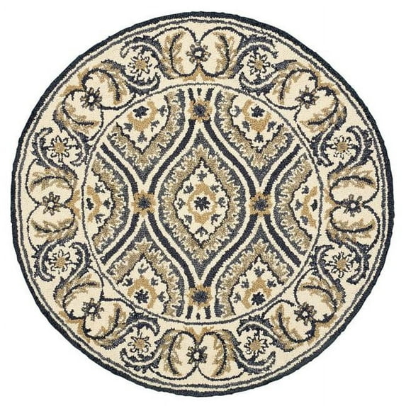 6 ft. Dazzle Round Area Rug, Gray