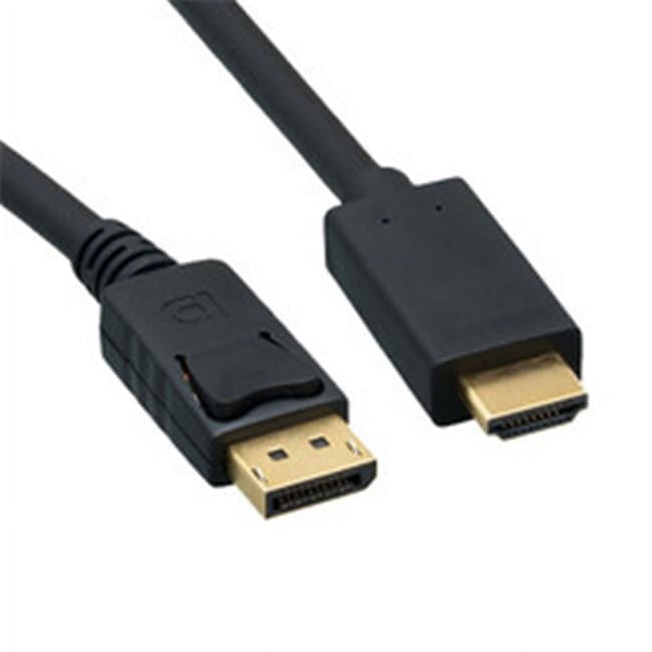 6 ft. DisplayPort to HDMI Cable - DisplayPort Male to HDMI Male, Black