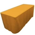 thumbnail image 1 of 6' ft. Fitted Polyester Table Cover Wedding Banquet Event Tablecloth 21 COLORS", (Color: Gold), 1 of 1