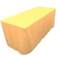 thumbnail image 1 of 6' ft. Fitted Polyester Table Cover Wedding Banquet Event Tablecloth 21 COLORS", (Color: yellow), 1 of 1