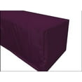 thumbnail image 1 of 6' ft Fitted Polyester Tablecloth OPEN BACK TableCover Trade show Booth 18 COLOR", (Color: Eggplant), 1 of 1
