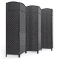 thumbnail image 1 of 6-ft Folding Room Divider with Diamond Design, 6-Panel No Assembly Required, Freestanding,Dark Gray, 1 of 7