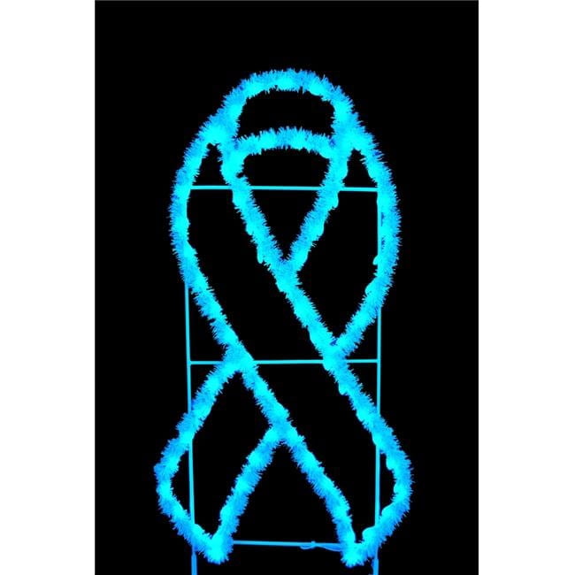 6 ft. Garland Awareness Ribbons, Teal - Walmart.com