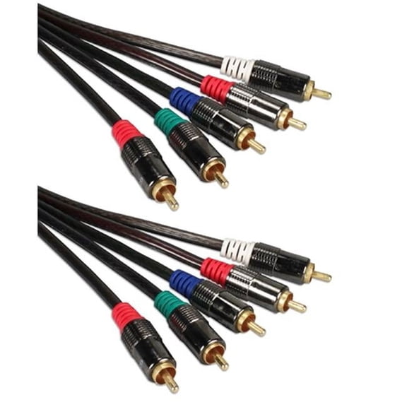 6 ft. HDTV 5RCA Premium Component Audio & Video Combo Cable Kit