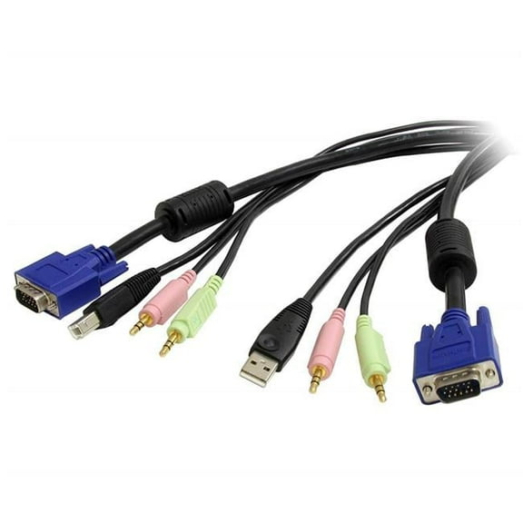 6 ft. Integrated KVM Cable for VGA USB & Audio