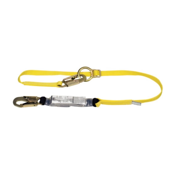 Workman Shock-Absorbing Lanyard, 1 4/5 in, LC Connection, 2 Legs