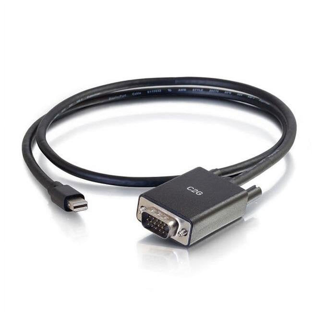 6 ft. Mini DisplayPort to VGA Adapter Cable, Black