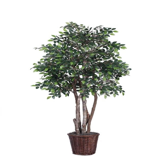 6 ft. Mini Ficus Executive Silk Tree - Green - Walmart.com