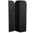 thumbnail image 1 of 6 ft. Modern Arch Velvet Room Divider Black 3 Panel, 1 of 7