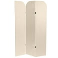 thumbnail image 1 of 6 ft. Modern Arch Velvet Room Divider Cream 3 Panel, 1 of 7