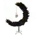 National Tree Company 6 ft. PreLit Halloween Black Moon Shape Tree