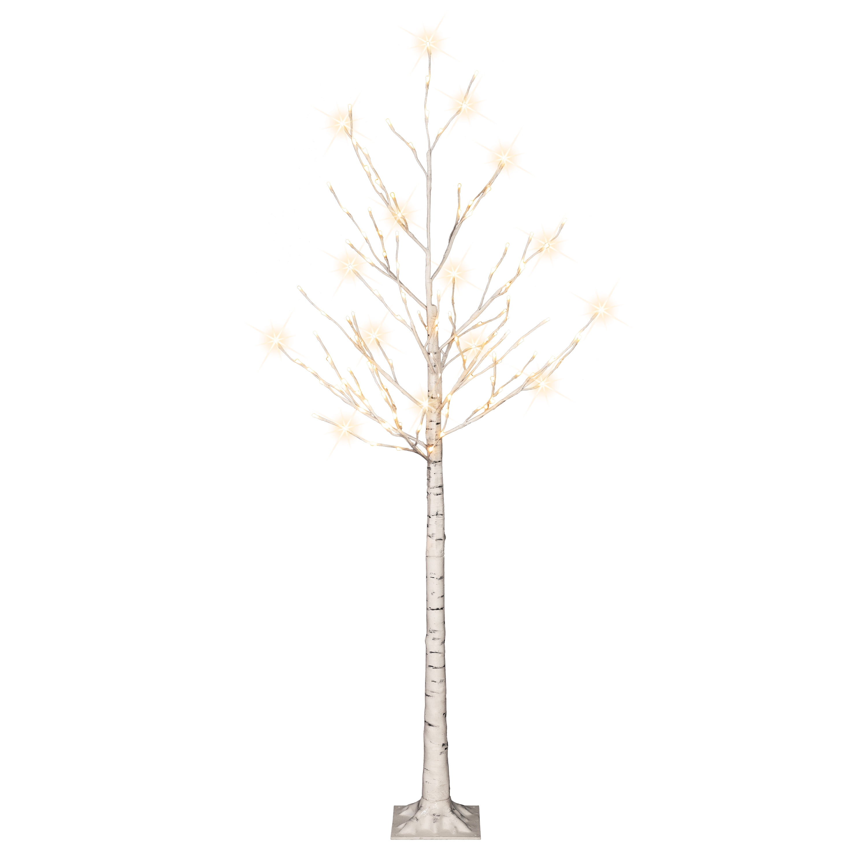 6 ft PreLit White Artificial Twig Tree