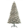 thumbnail image 1 of 6 ft Pre-lit Flocked Virginia Pine Tree 659 Tips 250 UL Clear Incandescent Lights, 1 of 2