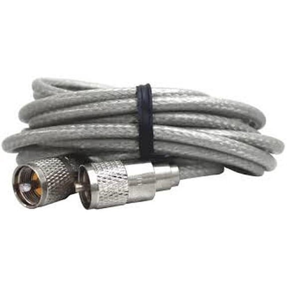6 ft. Premade RG8x Mini Clear Coaxial Cable