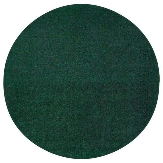 6 ft. Round Kids Rug, Green