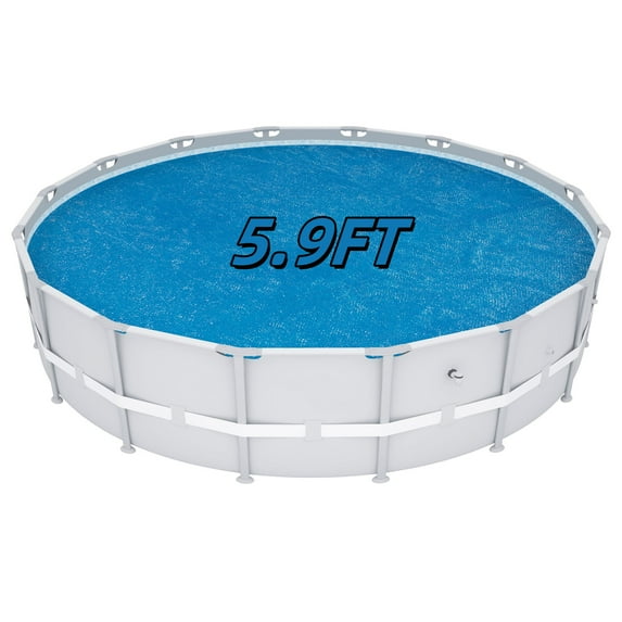 6 ft Round Pool Solar Cover | Heat Retaining Solar Blanket | for Heating Inground & Above Ground Swimming Pools & Spas