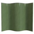 thumbnail image 1 of 6 ft. Tall Bamboo Wave Screen - Distressed Green, 1 of 8