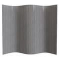thumbnail image 1 of 6 ft. Tall Bamboo Wave Screen - Grey Room Divider, Freestanding, 1 of 8