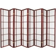thumbnail image 1 of 6 ft. Tall Double Cross Shoji Screen - Rosewood - 8 Panels, 1 of 1