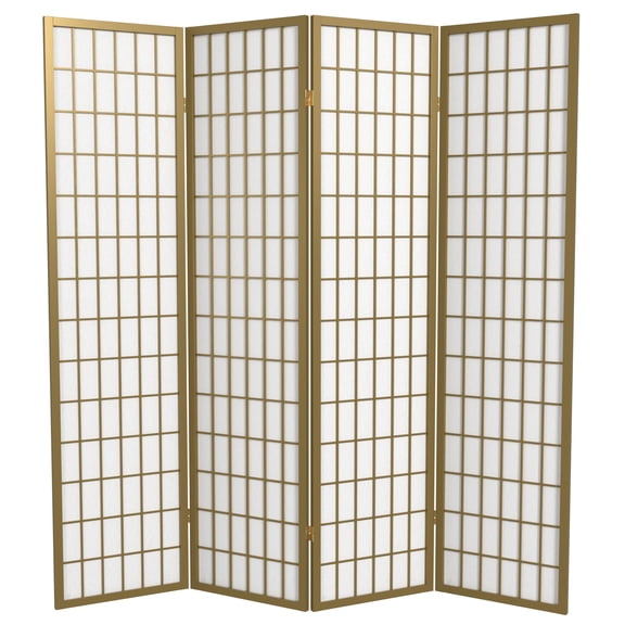 6 ft. Tall Window Pane - Special Edition - Gold - 4 Panels