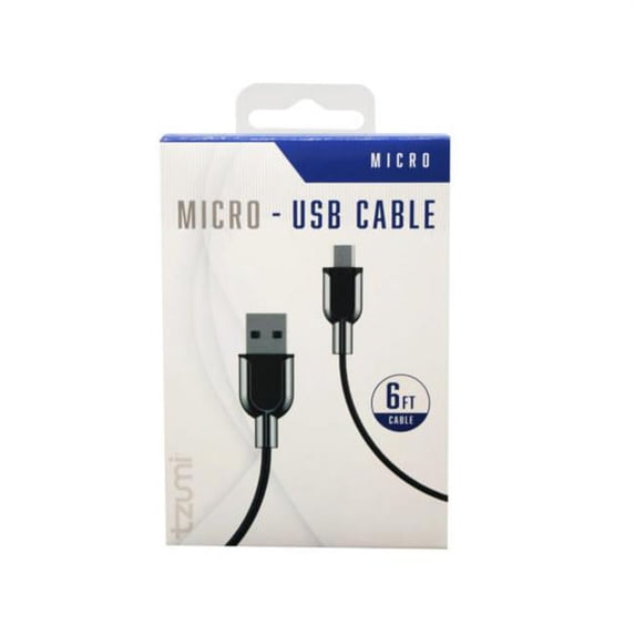 6 ft. Tzumi Micro USB Cable - Pack of 64