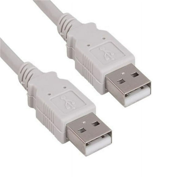 6 ft. USB 2.0 A Male to A Male Cable, White
