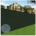 6 ft. x 100 ft. Green Privacy Fence Screen Netting Mesh with Reinforced