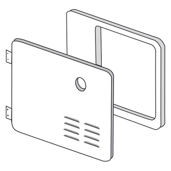 6 gal Door Kit, Polar White
