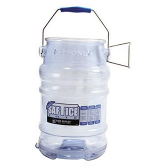 6 gal Saf-T-Ice Tote - Transparent Blue