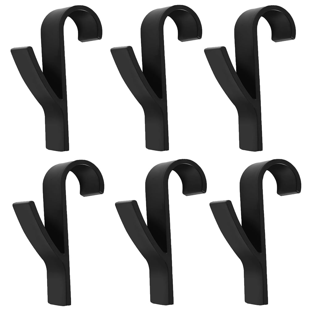 of 6 hooks for round radiators, towel rail radiators, multi purpose