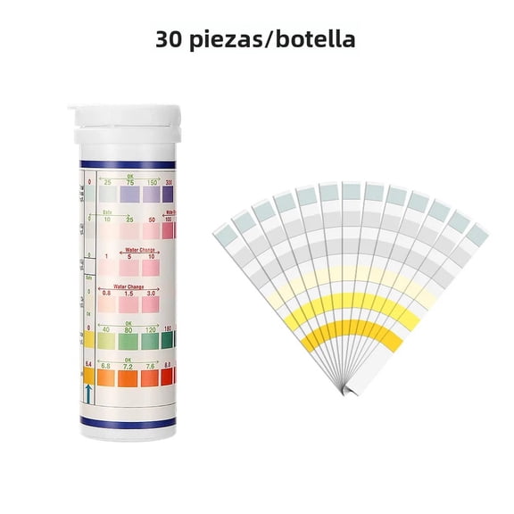 6-in-1 Aquarium Water Quality Test Kit: Ammonia, Nitrogen, Nitrite, pH, Hardness - Multi-Function for Fish Tanks