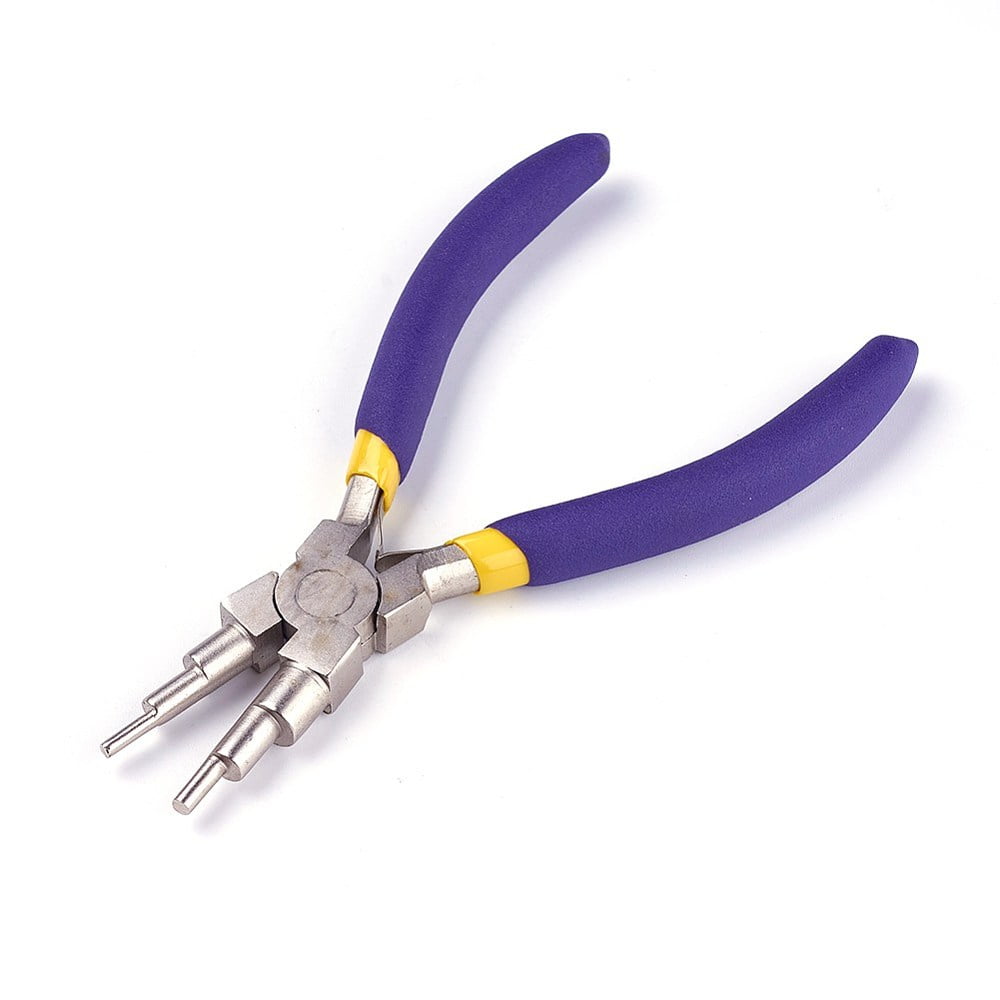 6-in-1 Bail Making Pliers, Carbon Steel 6-Step Multi-Size Wire Looping ...