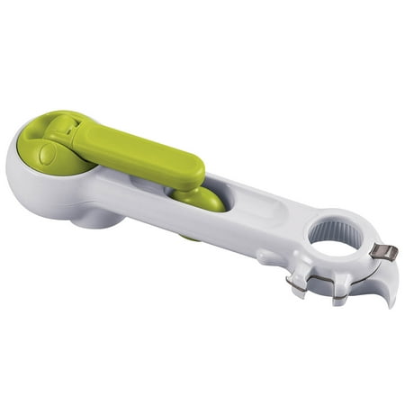 6 in 1 Can Opener, Crafted With 100% Durable Plastic and Metal, Easy Storage, Kitchen Gadgets - Measures 8" Long x 2 1/2" Wide, by Home Marketplace