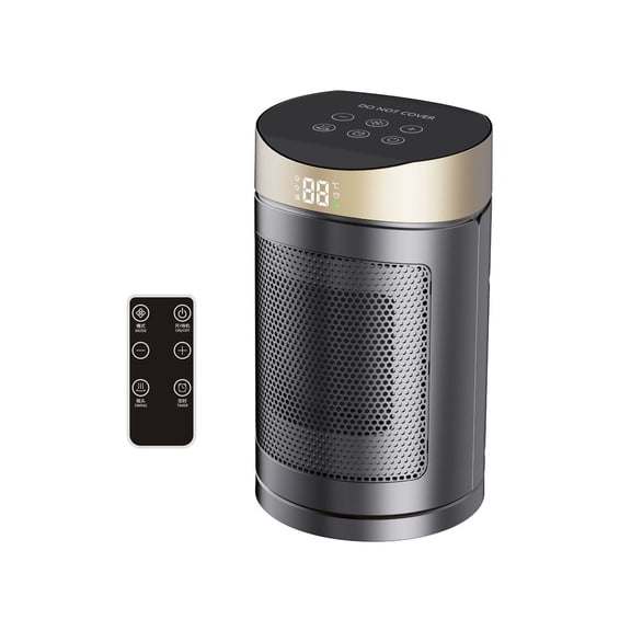 6-in-1 Desktop Heater Home Remote Control Timed 1500W PTC Ceramic Electric Heater 2s Fast Heat Silent Heater Energy Save ,Heating Fast