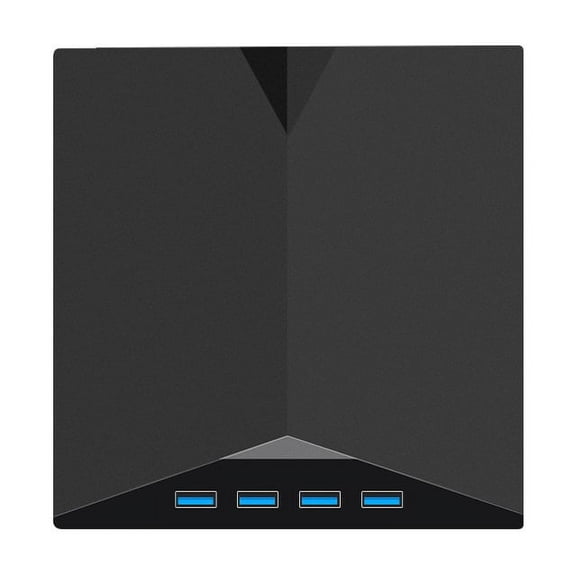 6-in-1 External DVD Player USB3.0/Type-C Portable CD Recorder DVD RW - Portable & Quiet