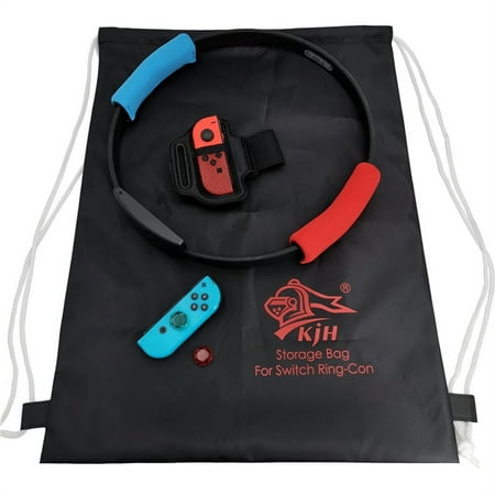 6-in-1 Grip Kit Fixing Strap Carry Bag Thumbstick for Nintendo Switch RingCon