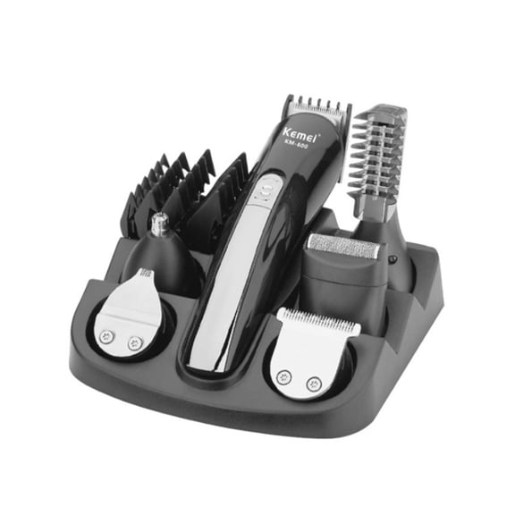 6-in-1 Grooming Kit TTOOGO Cordless Electric Hair Clipper & Beard Trimmer with Interchangeable Heads, Nose Hair Trimmer, Shaver, Fast Charging, 120-Minute Runtime