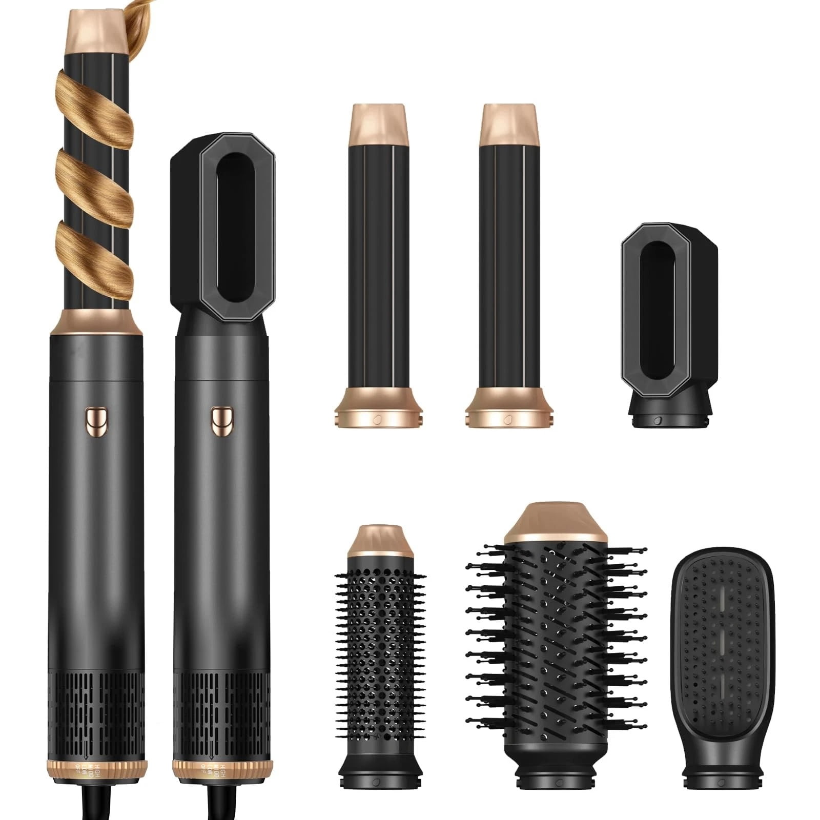 6 in 1 Hair Dryer Brush, Blow Dryer Brush Ionic Hair Dryer, Oval Hot Air