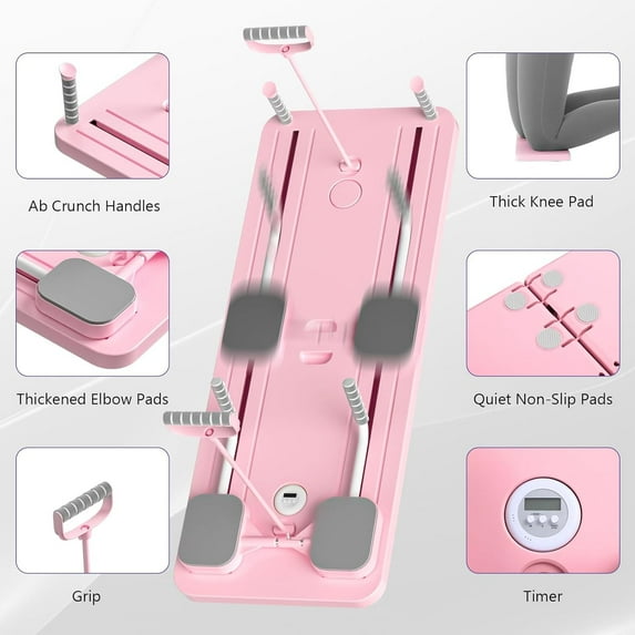6-in-1 High-quality Multi Functional Pilates Board Fitness Board for Both Men and Women