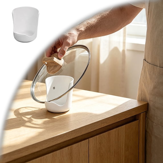 6‑in‑1 Kitchen Utensil Holder, Vertical Countertop Caddy, Spoon Rest Lid & Cutting Board Organizer, Space‑Saving Kitchen Storage Rack