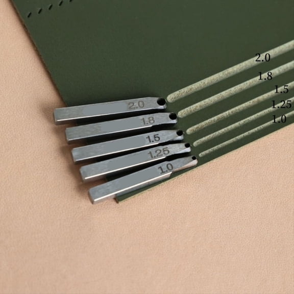 6 in 1 Leather Groover Tool, with Adjustable Stitching Groover, Leather Carving Cutting Tools, Leather Working Tools
