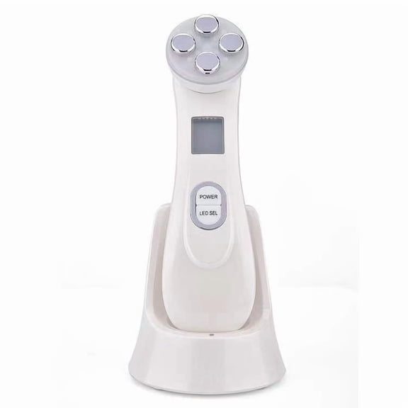 6-in-1 Light-Therapy-Wand,Red Light Therapy for Face and Neck - Microcurrent Facial Device for Anti-Aging - Face & Eye Massager Skincare (4 Colors led Light)