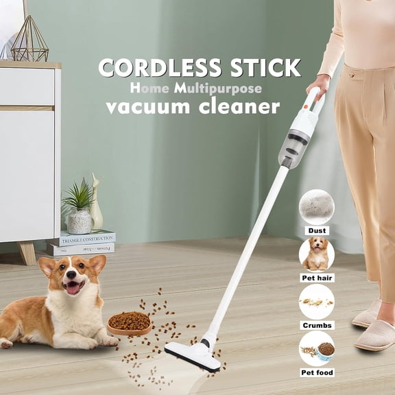 6-in-1 Lightweight Stick Vacuum Cleaner with 100W Powerful Motor for Hard Floors Carpets Pet Hair