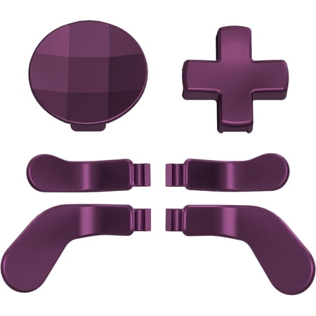 eXtremeRate Magnetic D-pads Back Paddles Direction Keys for Xbox Elite Series 2 Controller, Metallic Grape, 6-in-1
