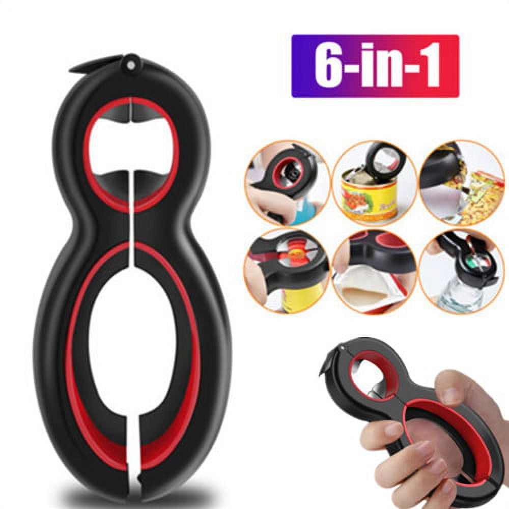 6 in 1 Multi Opener Jar OpenerJar Opener for Weak Hands, NonSlip Easy